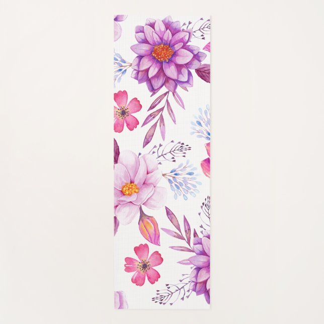 Tapete De Yoga Rosa violeta (Frente)