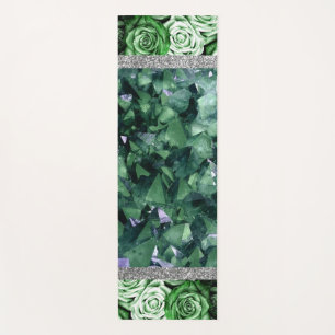 Tapete De Yoga Rosas Marble Glitter Yoga Mat