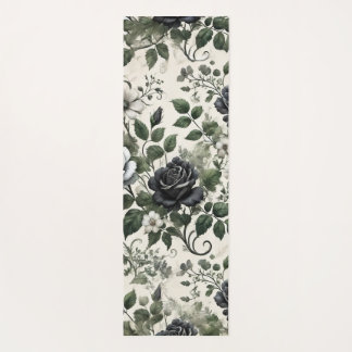 Tapete De Yoga Rosas pretas