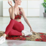 Tapete De Yoga Rosas vermelhas Negras Elegantes Chic em Dourado<br><div class="desc">Este design pode ser personalizado escolhendo a opção Editar Design. Você também pode transferir para outros itens. Entre em contato comigo em colorflowcreations@gmail.com ou use a opção de bate-papo no topo da página se você quiser ter este design em outro produto ou precisar de assistência com este design. Veja mais...</div>
