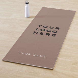 Tapete De Yoga Rosewood Brown Business Logo Nome Instagram