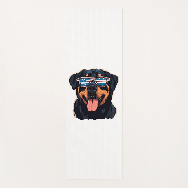 Tapete De Yoga Rottweiler (Frente)