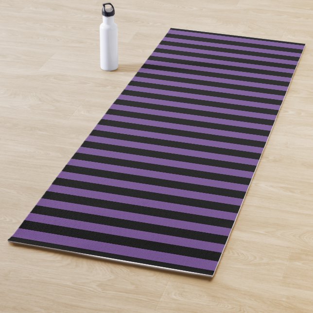 Tapete De Yoga Roxo Escuro e Negro Escuro (In Situ)
