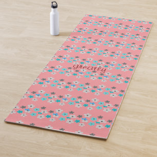 Tapete De Yoga Rustic Modern Floral