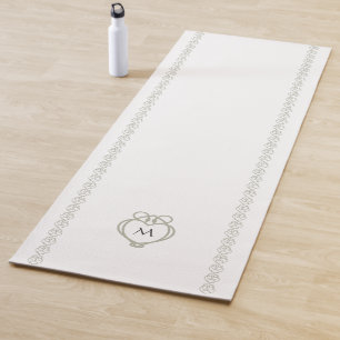 Tapete De Yoga Sage Green Irish Celan Swan Love Knot Monograma