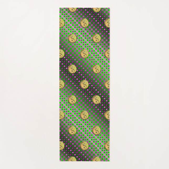 Tapete De Yoga Sagitário e Caprino Metálico (Frente)