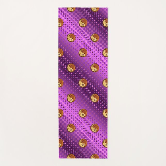 Tapete De Yoga Sagitário e Madeira Boar (Frente)