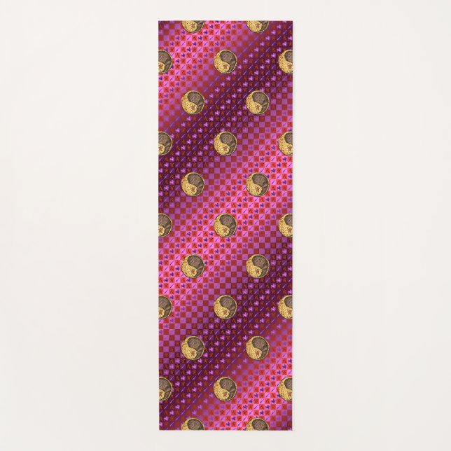 Tapete De Yoga Sagitário e Tigre-da-Terra (Frente)