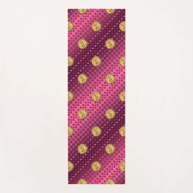 Tapete De Yoga Sagitário e Tigre-Fogo (Frente)