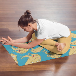 Tapete De Yoga Sapo amarelo