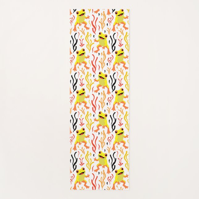 Tapete De Yoga Sapos Reproduzíveis (Frente)