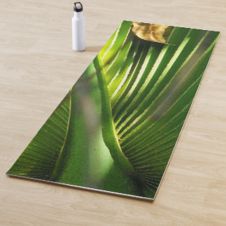 Tapete De Yoga Saw Palmetto e Folha