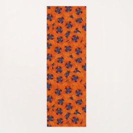 Tapete De Yoga Scarlet Orange Poppy Sem Costura