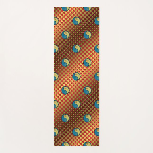 Tapete De Yoga Scorpio & Metal Dragon (Frente)