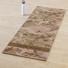 Tapete De Yoga Seixos de Camuflagem do Deserto, Seu nome, Persona