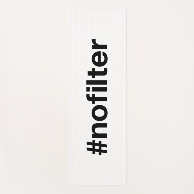 Tapete De Yoga SEM Hashtag DE FILTRO (Frente)