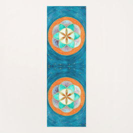 Tapete De Yoga Sementes de Aquarela Vida