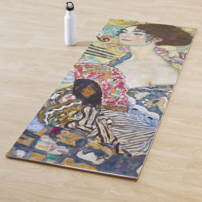 Tapete De Yoga Senhora com ventilador, Gustav Klimt (In Situ)