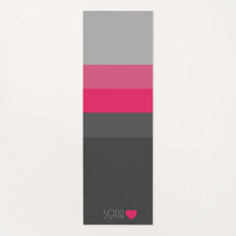 Tapete De Yoga Separação de Cor Monograma Personalizada