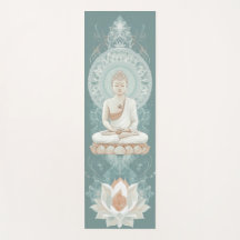 Serene Buddha Yoga Mat para a Prática da Mentidão