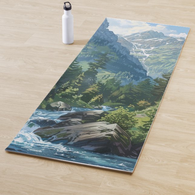 Tapete de Yoga Serenidade da Paisagem Natural da M (In Situ)