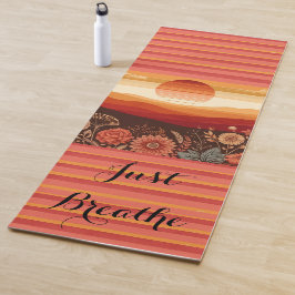 Tapete De Yoga Serenity Sunset Yoga Mat - "Apenas Respire"