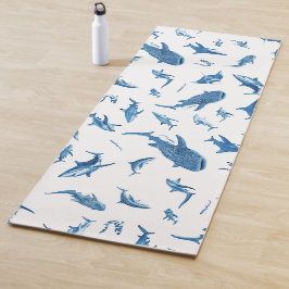 Tapete De Yoga Sharks & Manta Rays|Ocean Art Design