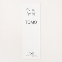 Shiba Inu Minimalista Personalizável | Paw Line Ze
