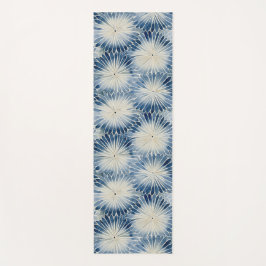Tapete De Yoga Shibori Blue Tie Dye Japão Padrão Tradicional 1