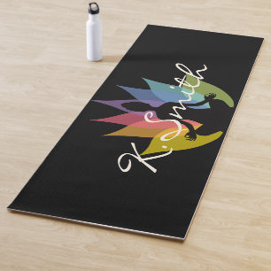 Tapete De Yoga Silhueta Buda Moderna Personalizada