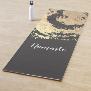 Tapete De Yoga Símbolo de instrutor de meditação Yoga Black & Dou