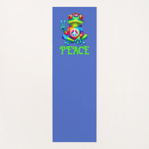 Tapete De Yoga Símbolo de Paz em Árvore, Camisa Dye Tie, Ioga Ins