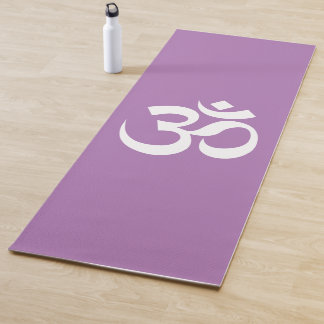 Tapete De Yoga Símbolo Om Ohm Yoga Espiritual Lavanda