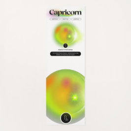 Tapete De Yoga Símbolo Zodiac Capricórn Cotação Terra Elemento Yo