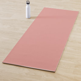 Tapete De Yoga Simple pastel flamingo pink color