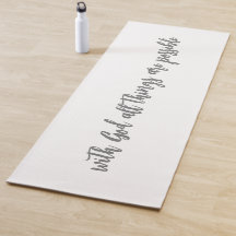 Simples moderno Com Deus todas as coisas são possí