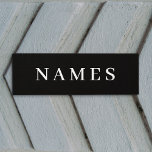 Tapete De Yoga Simples Preto Personalizado Adicionar Seu Nome Ele<br><div class="desc">Simples Preto Personalizado Adicione Seu Nome Design Elegante para Qualquer Um.</div>