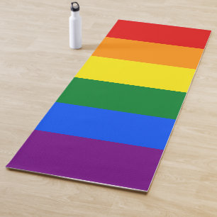 Tapete De Yoga Sinalizador Clássico LGBTQ Orgulho gay do Arco-Íri