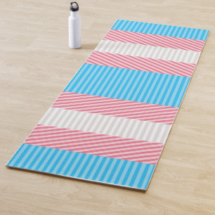 Tapete De Yoga Sinalizador do Abstrato Transgender Pride Stripe F