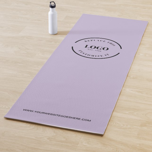 Tapete De Yoga Site de logotipo de empresa púrpura minimo persona (In Situ)