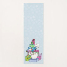 Snowman a arrefecer em presentes