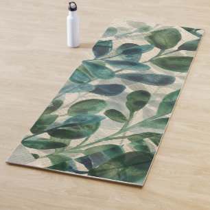 Tapete De Yoga Sofisticação Verdant - Folhas Tropicais