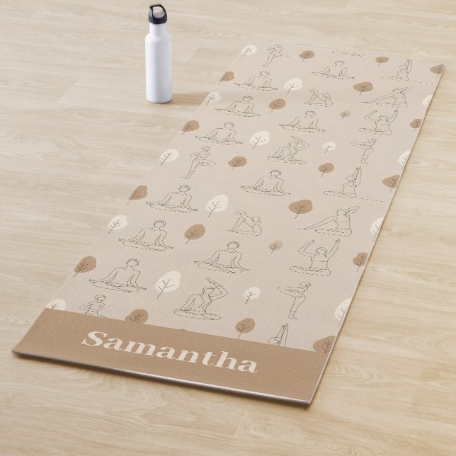 Tapete De Yoga Soft Line Art Yoga Flow Minimalist (In Situ)