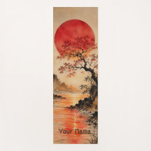 Sol crimson sobre a Árvore da Vida