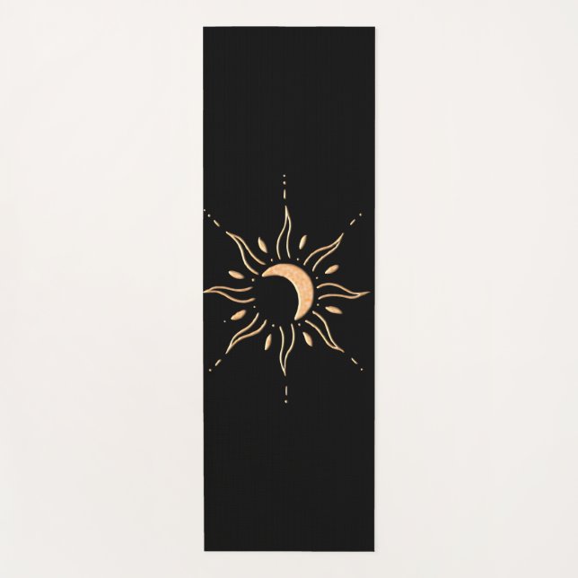 Tapete De Yoga Sol Dourado  (Frente)