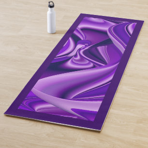 Tapete De Yoga Sonho Roxo, Abstrato Fantasy Arte Arco-Íris