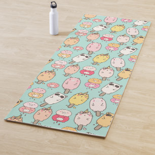 Tapete De Yoga Sorvete Kawaii
