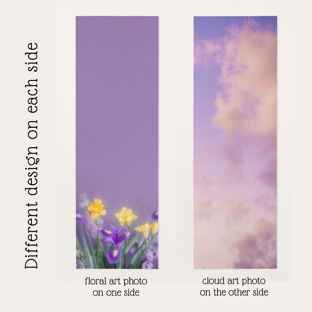 Tapete De Yoga Spring Bloom & Lavender Sky Reversible (Criador carregado)