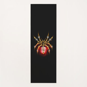 Tapete De Yoga Steampunk spider on black