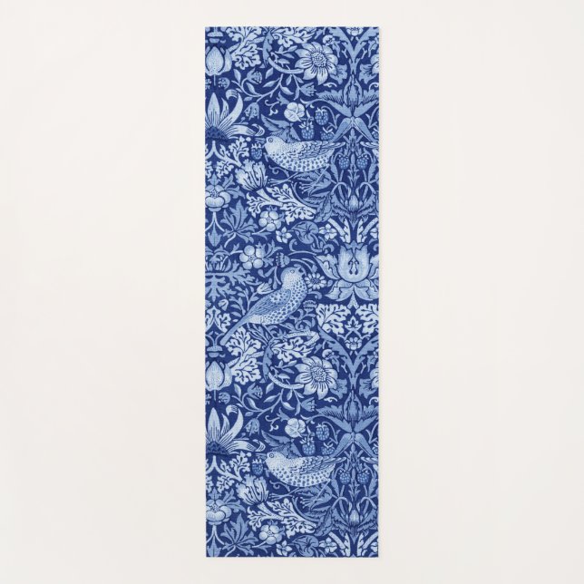 Tapete De Yoga Strawberry Thef Blue Monotone, William Morris (Frente)